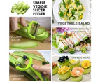 2 pcs 3 in 1 peeling knife rotating fruit and vegetable peeling knife