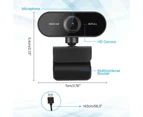 1080P Webcam HD Full For PC Desktop & Laptop Web Camera with Microphone
