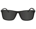 Winstonne Men's Nathan Polarised Sunglasses - Matte Black/Grey
