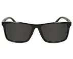 Winstonne Men's Nathan Polarised Sunglasses - Shiny Black/Grey