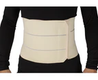 ObboMed 3-Panel Abdominal Binder for Injuries Support, Post Pregnancy, Post-Surgical, Hernia, Belly Wrap Brace,Trimming Waist