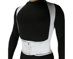 Back Brace Posture Corrector Wrap for Men and Women, Lower back and Lumbar Support Belt with Shoulder Straps