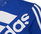 Adidas Boys' Essentials Logo Tee / T-Shirt / Tshirt - Bold Blue/White