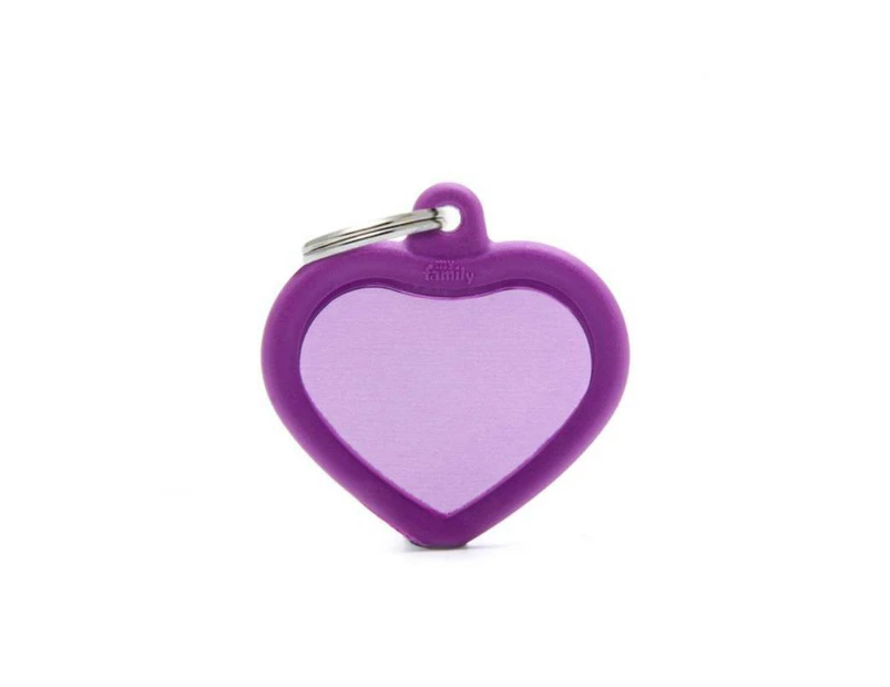 My Family ID Tags Hush Heart - Purple