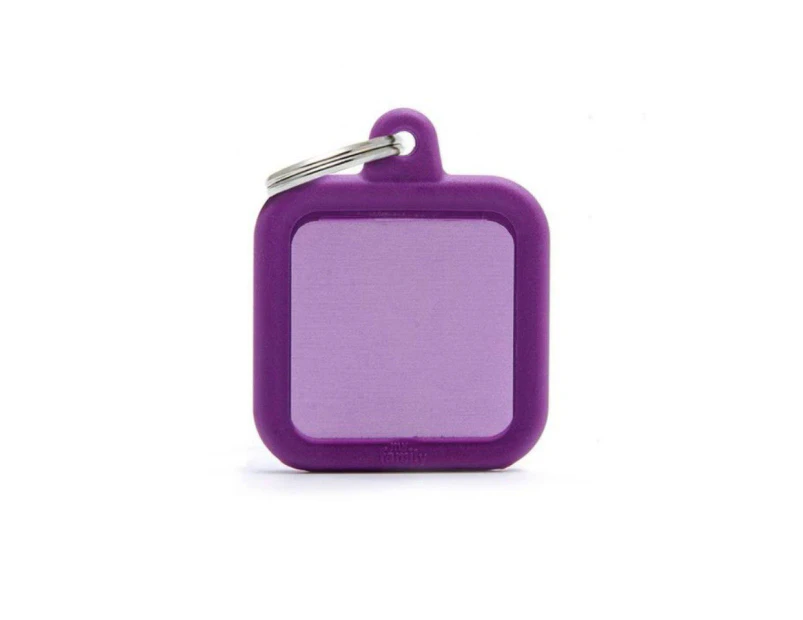 My Family ID Tags Hush Square - Purple