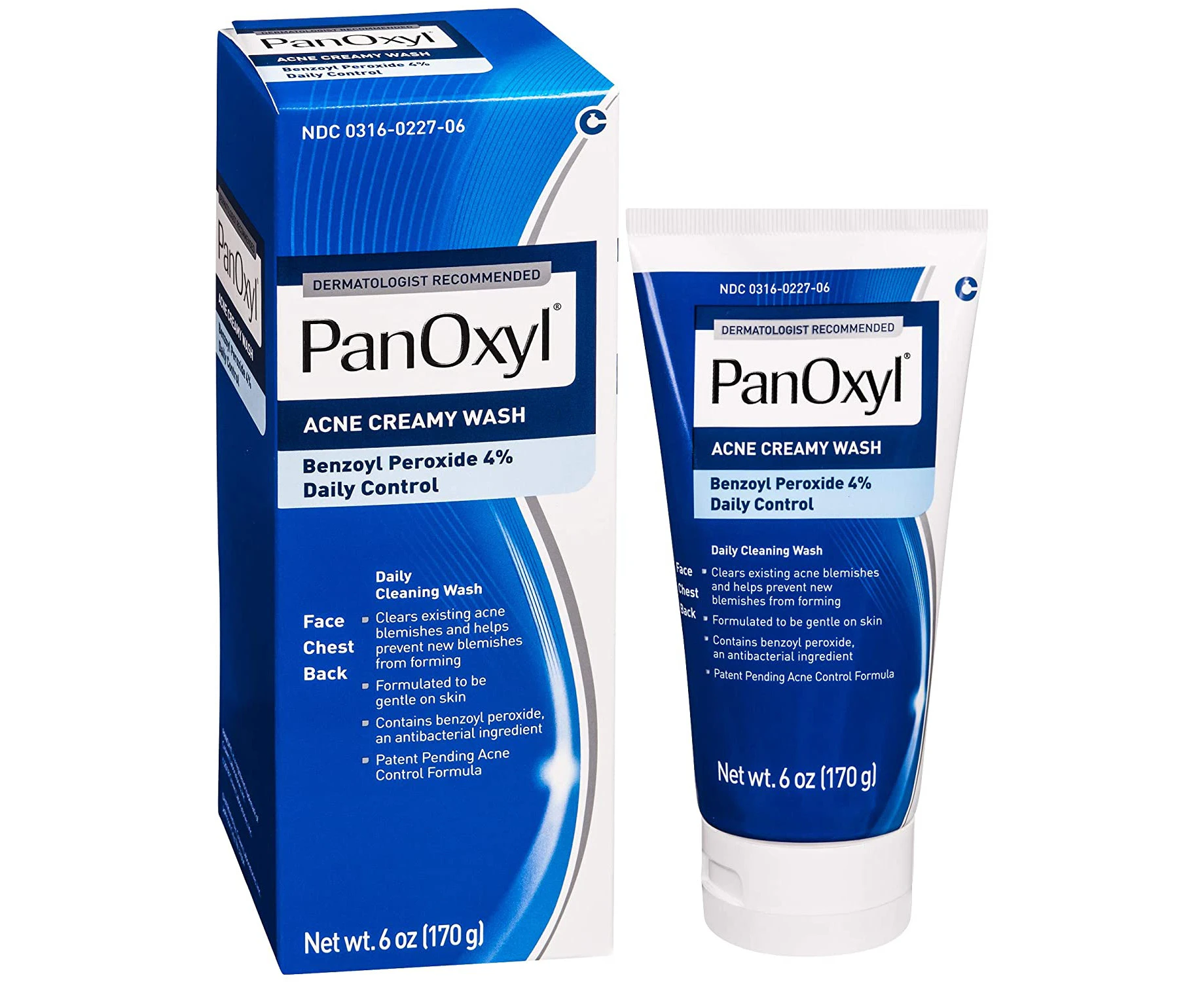 Panoxyl Benzoyl Peroxide 4% Daily Control Acne Creamy Wash