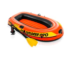 Intex 1.96m Explorer PRO 200 Inflatable Water Sport Boat Set w/ Pump/Paddle 6+