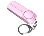 Self Defense Personal Alarm Keychain With 130 dB and LED Light-Pink