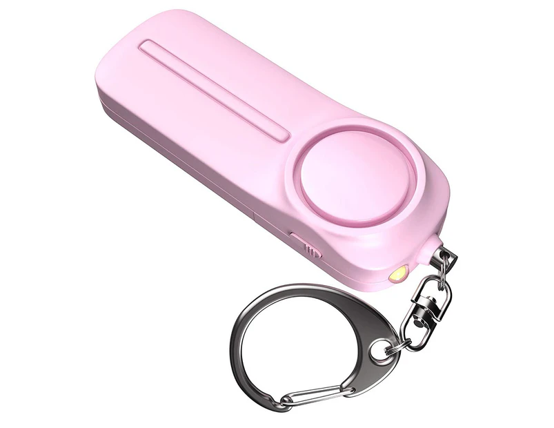 Self Defense Personal Alarm Keychain With 130 dB and LED Light-Pink