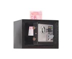 Home Mini Electronic Security Lock Box Wall Cabinet Safety Box (Obsidian Black)