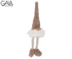 Gala 12x8x45cm Gnome Fur LED Dangly  - Brown/White