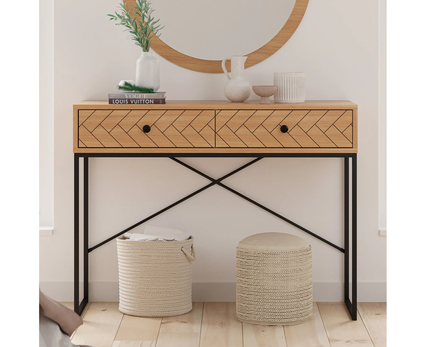 Wooden Hallway Console Table / Study Desk