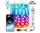 Christmas Tree Fairy Lights App Remote Control LED String Lamp Party Decoration - 10M 100LED