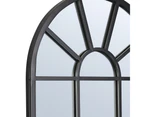 Cooper & Co. Abbey 105cm Arch Iron Indoor Outdoor Mirror Black