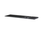 Amper Slim Full Size Aluminium Usb C Rechargeable Bluetooth Keyboard For Windows