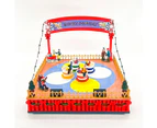 Christmas Village Winter Carnival Spinning Teacups Animated Musical Light-up Theme Park