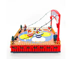 Christmas Village Winter Carnival Spinning Teacups Animated Musical Light-up Theme Park