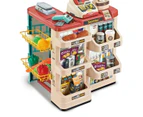 Kids 48Pcs  Supermarket Pretend Play Shop Grocery Toy Set Shopping Trolley Toys Market