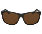 Dirty Dog Men's Quench Polarised Sunglasses - Matte Black/Brown