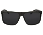 Winstonne Men's Daniel Polarised Sunglasses - Matte Black/Grey