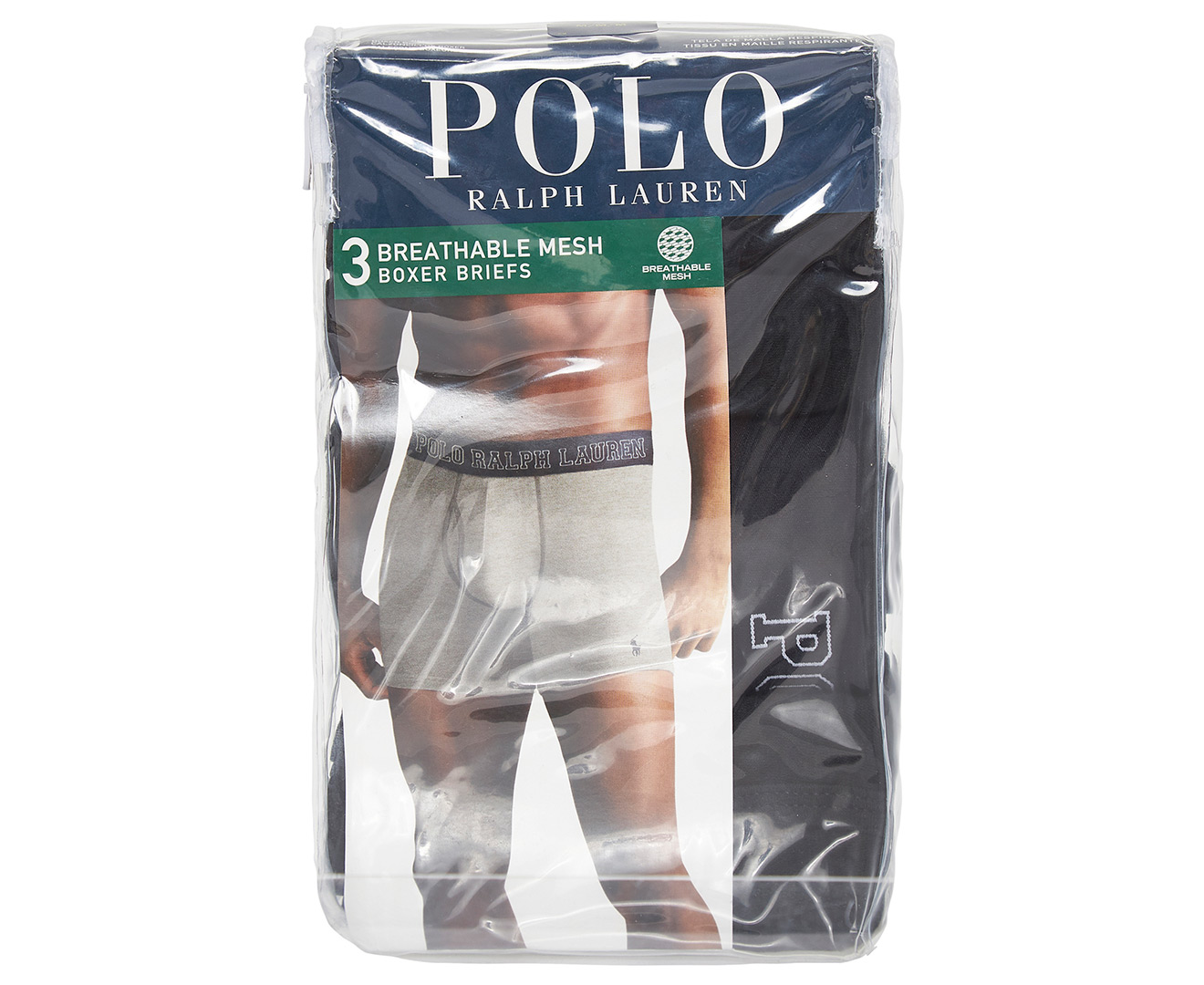 Classic Fit Breathable Mesh Boxer Brief - 3 Pack by Polo Ralph Lauren