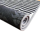 OliandOla 160x230cm Modern Abstract Rug Carpet - Beige/Black/Red