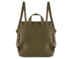 Fossil Hunter Leather Backpack - Moss Green 3
