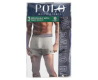 Polo Ralph Lauren Men's Stretch Classic Fit Trunks 3-Pack - Grey  Heather/Ruby
