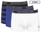 Polo Ralph Lauren Men's Stretch Classic Fit Trunks 3-Pack - Blue/White/Black
