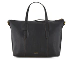 Fossil Skylar Leather Satchel Bag - Black