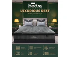 Bedra Queen Mattress Breathable Spring Mattress Euro Top Latex Foam 34cm 7 zone - Multi