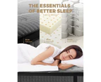 Bedra Queen Mattress Breathable Spring Mattress Euro Top Latex Foam 34cm 7 zone