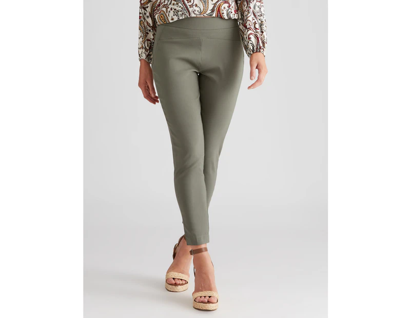 Katies 7/8 Classic Pants - Womens - Khaki