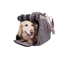 Ibiyaya Canvas Pet Tote Bag Soft Pet Carrier, Grey