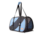 Ibiyaya Flying Pal Foldable Pet Travel Carrier Bag, Blue