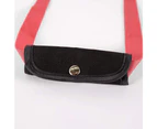 Ibiyaya Flying Pal Foldable Pet Travel Carrier Bag, Black/ Red