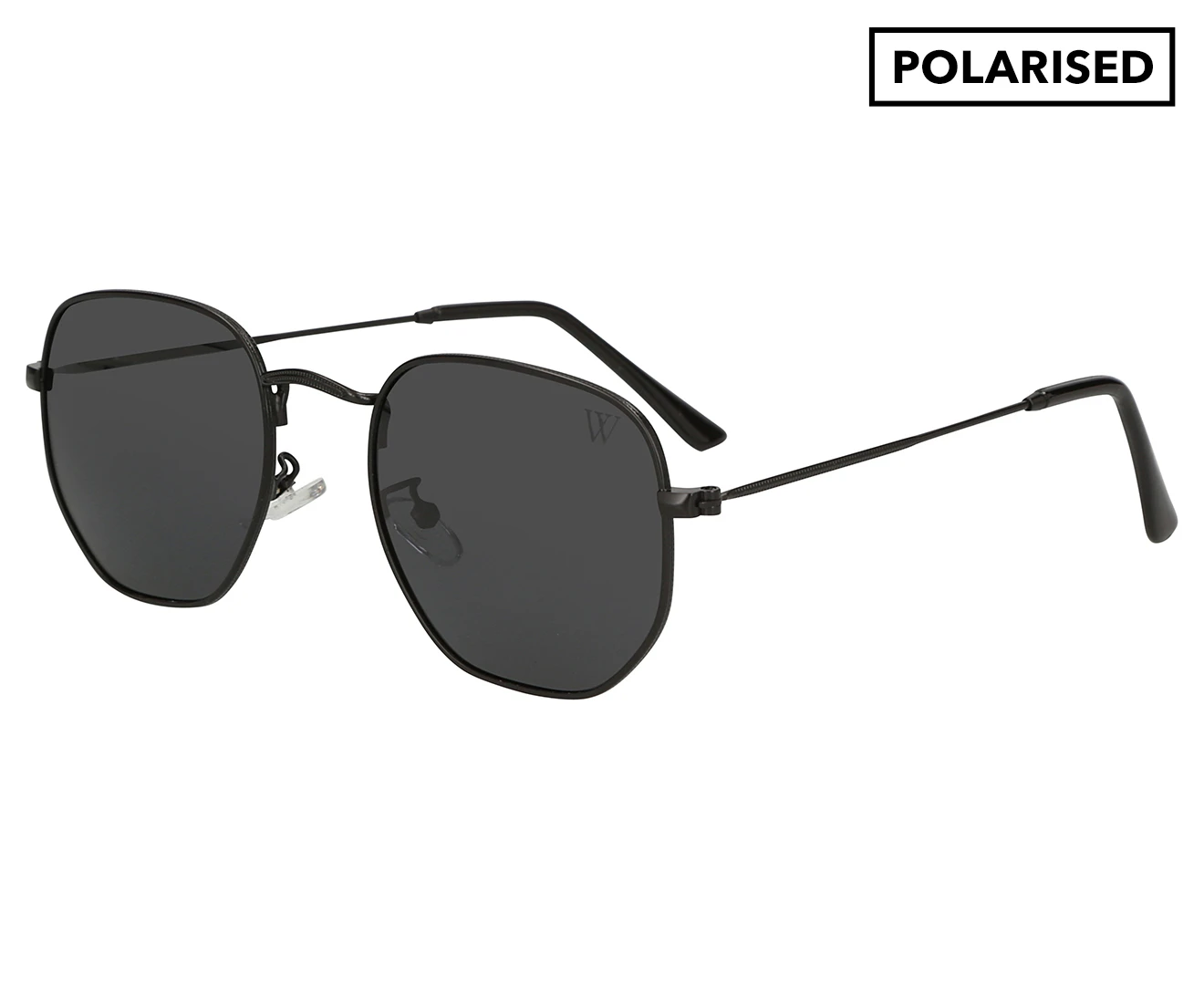 Winstonne Men's Theodore Polarised Sunglasses - Black/Grey