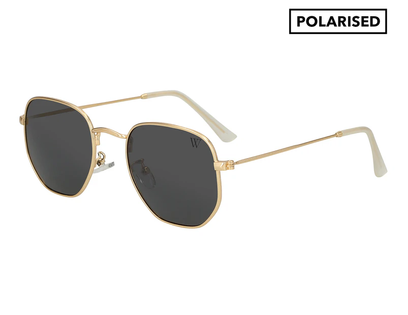 Winstonne Men's Theodore Polarised Sunglasses - Gold/Grey