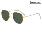 Winstonne Men's Theodore Polarised Sunglasses - Gold/Green