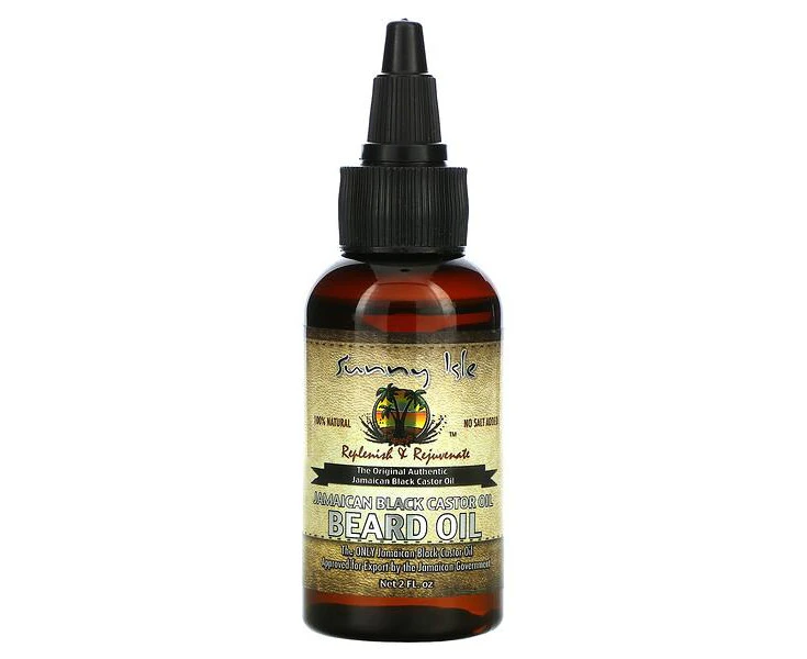 Sunny Isle, Jamaican Black Castor Oil, Beard Oil, 2 fl oz