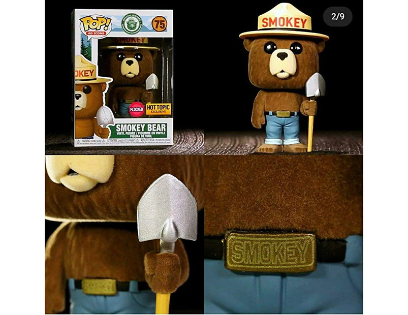 POP! Funko Ad Icons - Smokey Bear - Flocked Limited Edition Exclusive