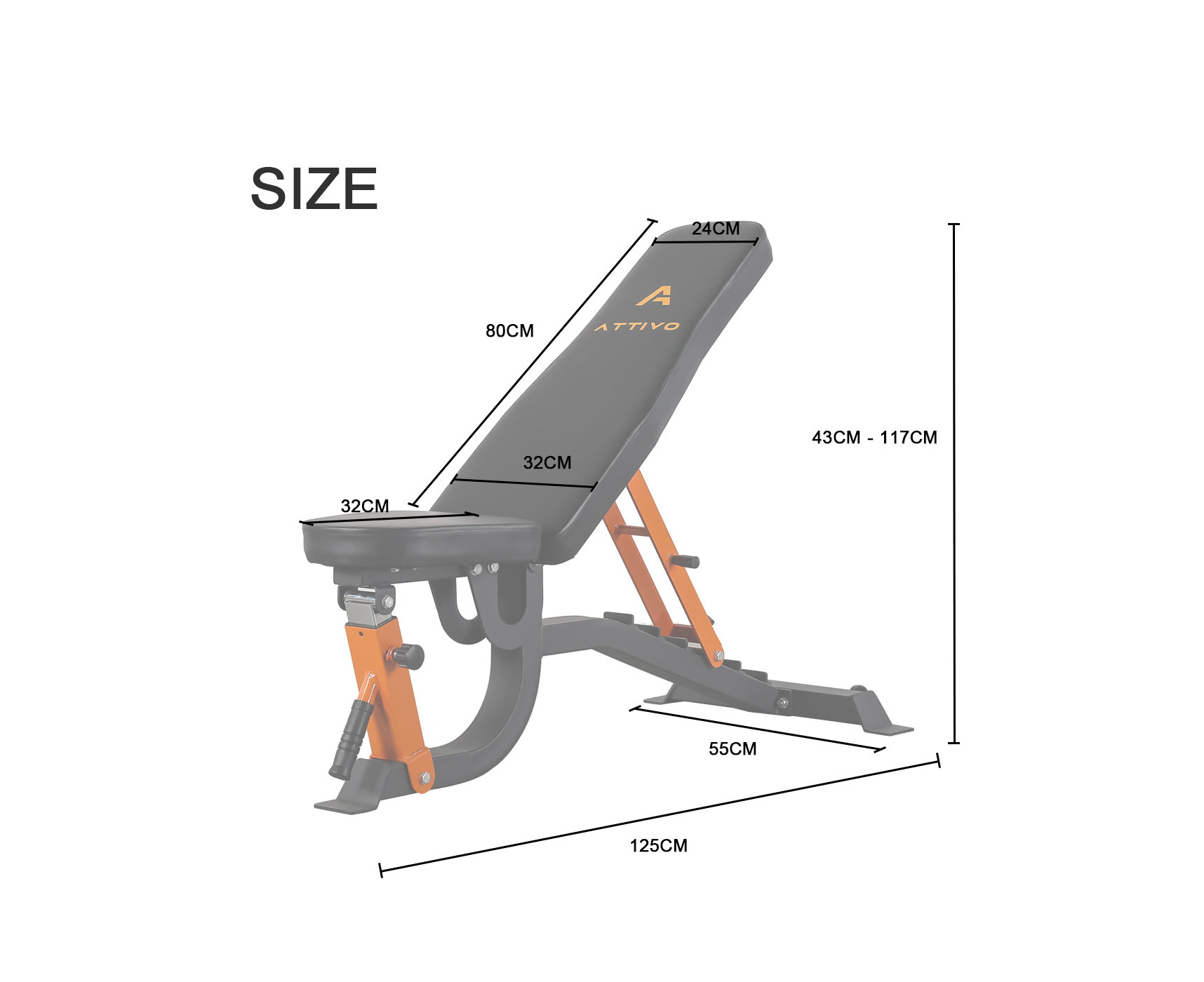 ATTIVO Sit Up Bench