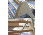 Pikler Foldable Wooden Climbing Triangle with Tent