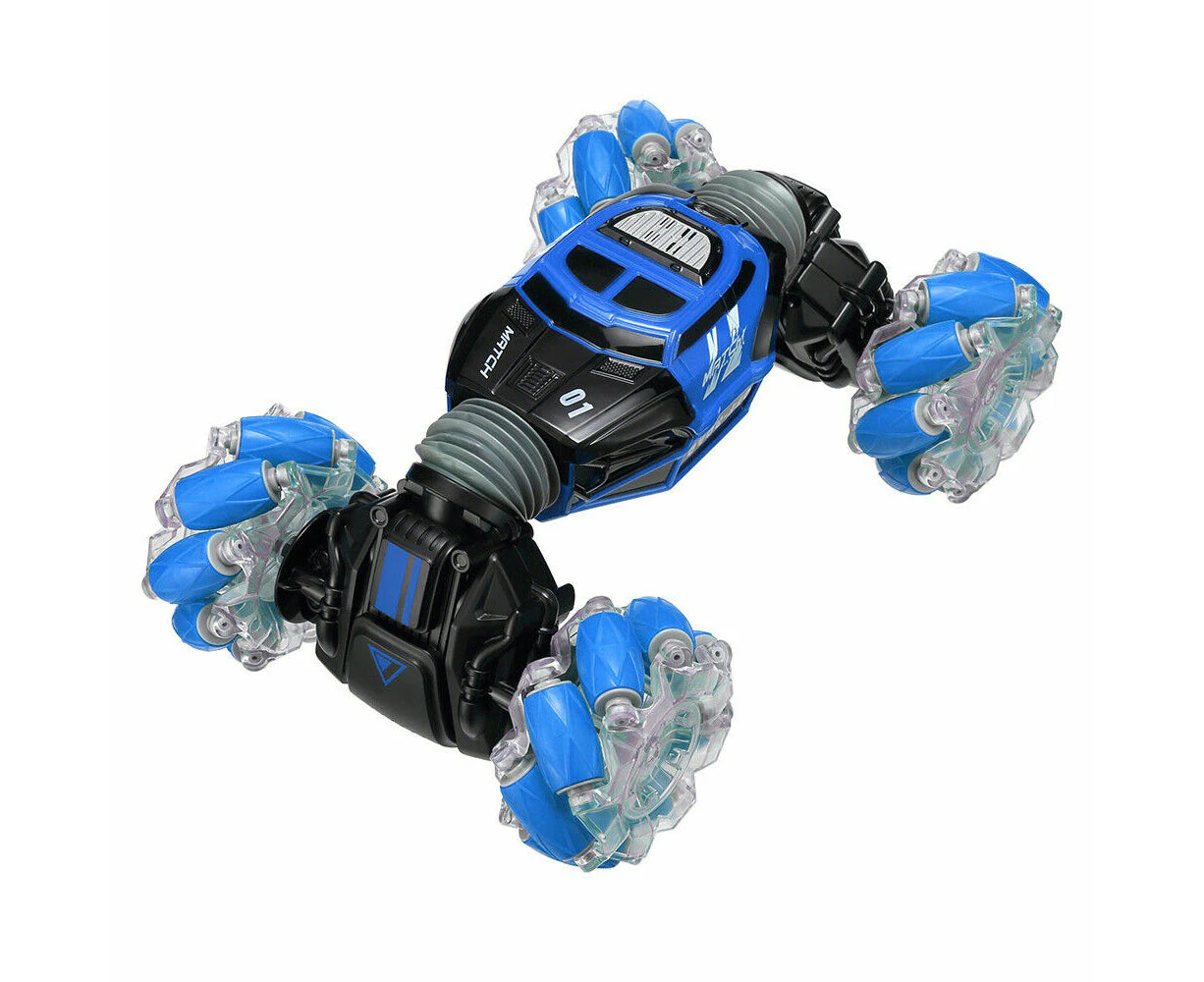 4Wd Rc Stunt Drift Car With Hand Gesture Remote Control - Blue