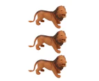 3x Fumfings Animal Stretchy Beanie Lion 15cm Stretch Wildlife Toys Children 3y+