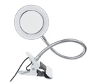 8x Magnifying LED Desk Lamp 360° Adjustable Glass Bedside Reading Studying Night Light USB