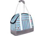 Ibiyaya Hop in! Pet Bowling Bag Mint Monostripe, Pet Carrier