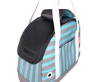 Ibiyaya Hop in! Pet Bowling Bag Mint Monostripe, Pet Carrier