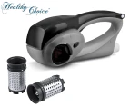 Healthy Choice Cordless Rechargeable Grater - Black/Grey