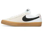 Nike Men's SB Zoom Blazer Low Pro GT Skate Shoes - White/Black/Beige/Brown